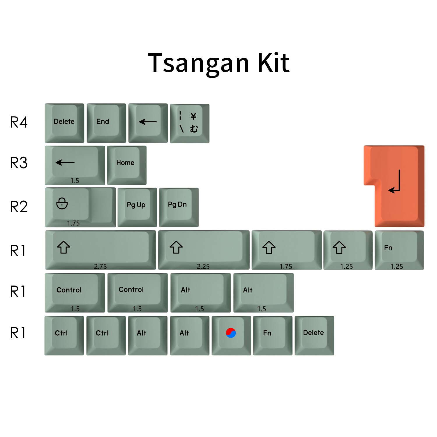 Cherry profile PBT keycap fruit theme color matching suitable for MX switch mechanical keyboard lovers DIY gamers: Gray