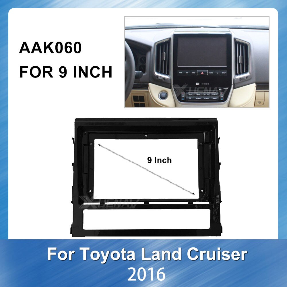 9 Inch For TOYOTA LAND CRUISER Car Radio Fascia frame GPS Navigation Stereo Panel Dash Mount Installation Trim Kit Frame