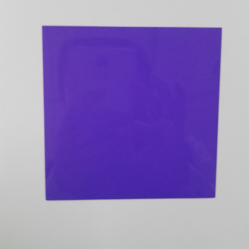 2pcs 20×20CM Color Polarization Linear Polarizing Film Sheets,Polarized Lens Polar Optical Filters With Adhesive for G-Shock LCD: Purple Color