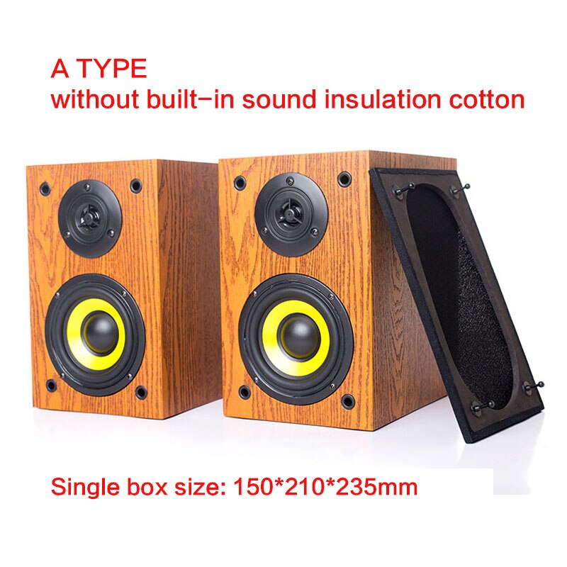 120W 4 Inch High-power High-fidelity Speaker Home HIFI Fever Passive Audio Home Theater Bookshelf Desktop Surround Speakers