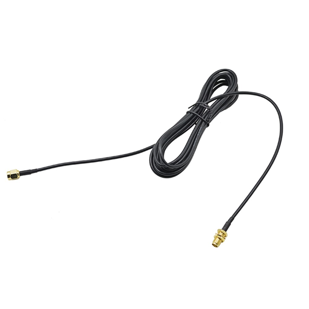 CHIPAL 6 Meter WiFi Extension Cable Pure Copper RG174 RP-SMA Male to Female Connector Wi-Fi Router Antenna Extension Wire