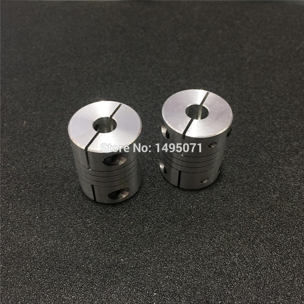 1pcs Aluminium Flexible Coupling CNC Stepper Motor Shaft Coupler BR 3/4/5/6/6.35/7/8mm OD20 L25 3D Printer Encoder Connector