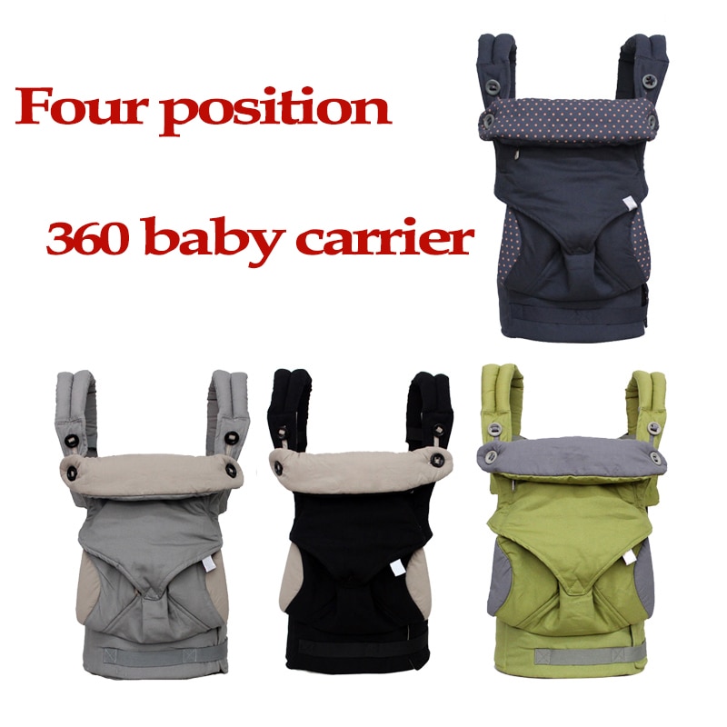 Ergonomische Draagzak 360 Omni Biologisch Katoen Vier Positie 360 Baby Carrier Ademende Koele Lucht Baby Carrier Rugzak