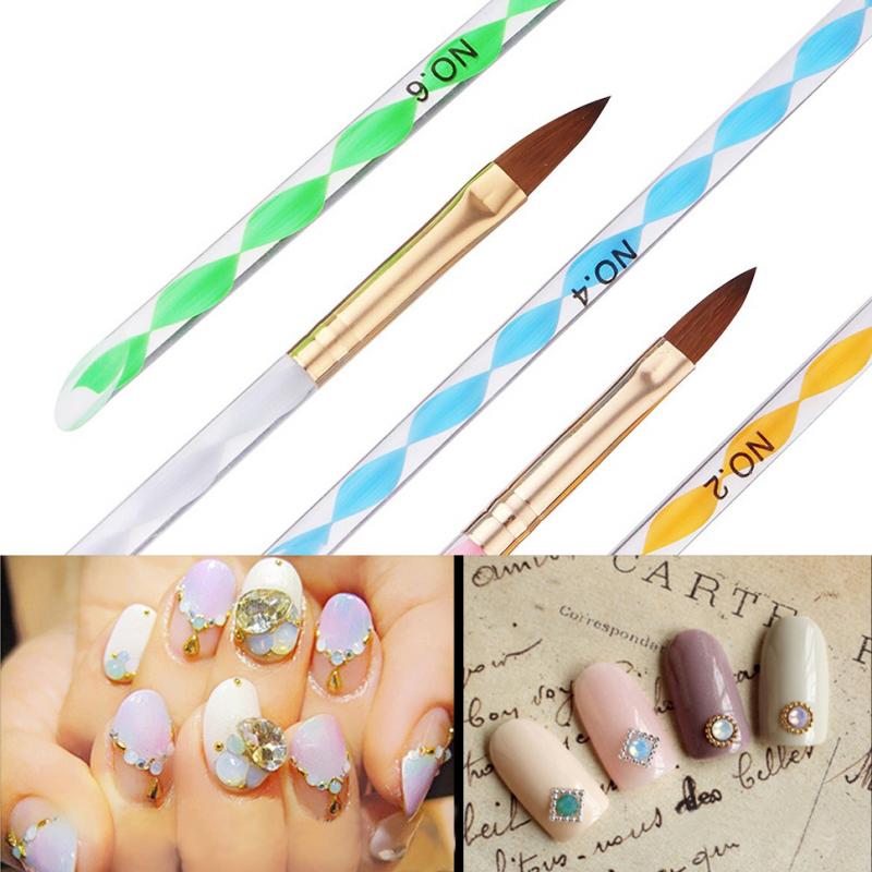 5Pcs Nail Pen Professionele Nail Art Tool Swirl Marbleizing Staal Puntjes Pen Nail Puntjes Pen Manicure Nail Art Tool nail Art