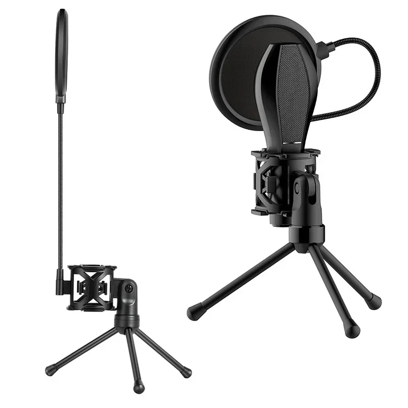 Microfoon Pop Filter Houder Stok Desktop Statief Stand Anti-Spray Netto Kit Verstelbare Microfoonstandaard Desktop Statief