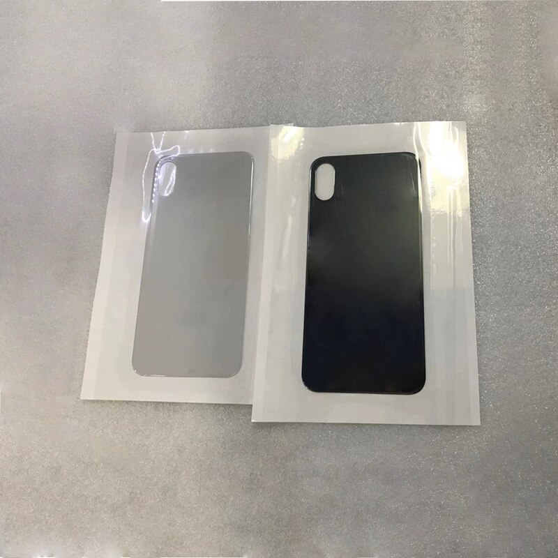 Einfach Ändern Große Loch Zurück Glas Für iPhone X XS Max Ersatz Teile Batterie Abdeckung Hinten Tür Gehäuse Fall Telefon reparatur logo