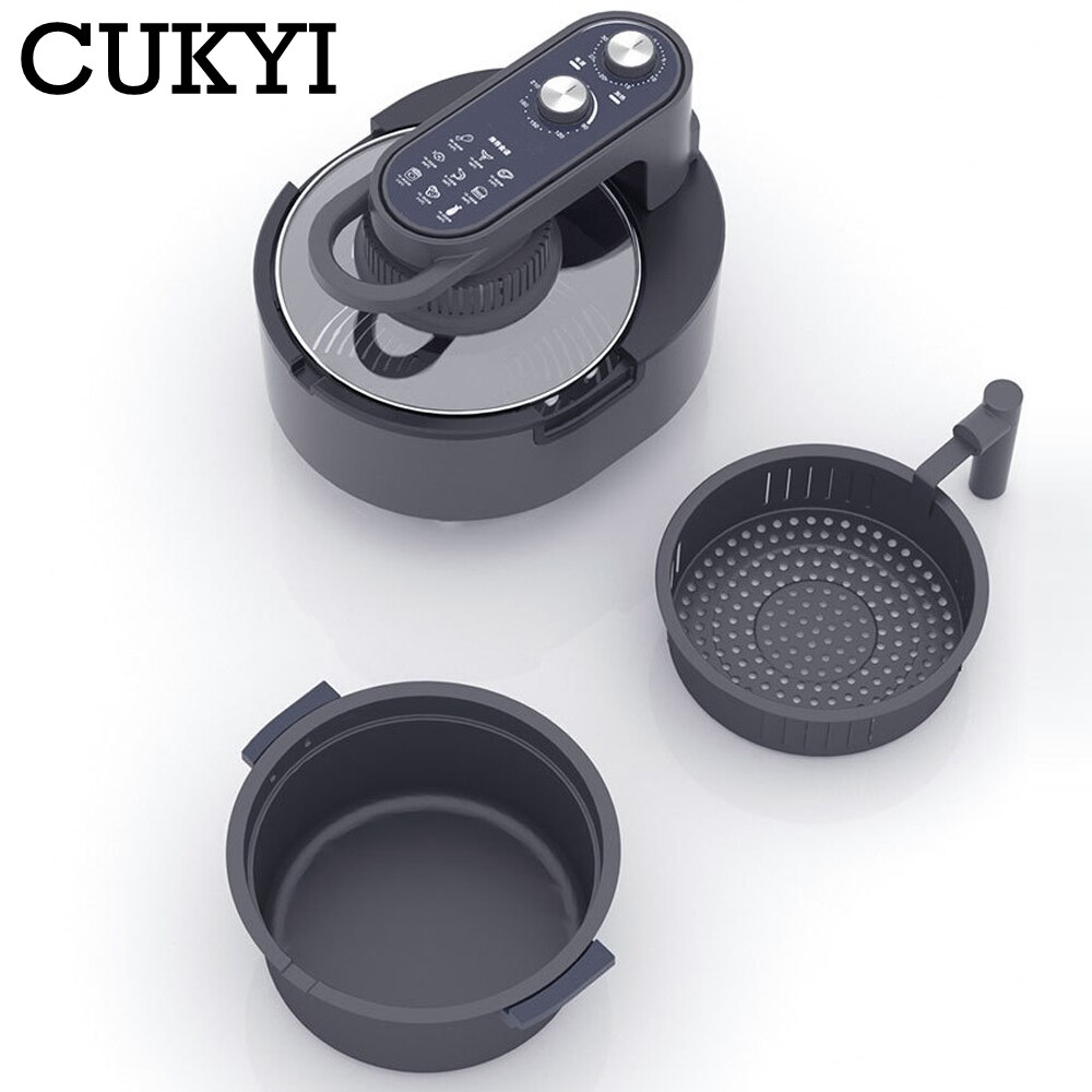CUKYI 5L Household Air Fryer Intelligent French Fries Machine Electric Baking Oven Food Cooking Pot Oil Free Kitchen BBQ Tool