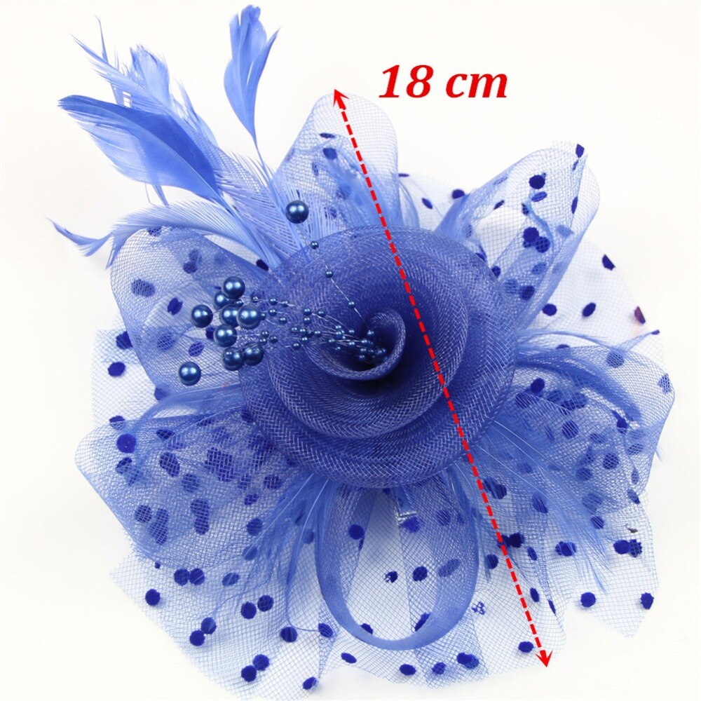 Women Vintage Fascinator Bridal Dot Wedding Church Tea Party Fascinator Hat Pillbox Hat