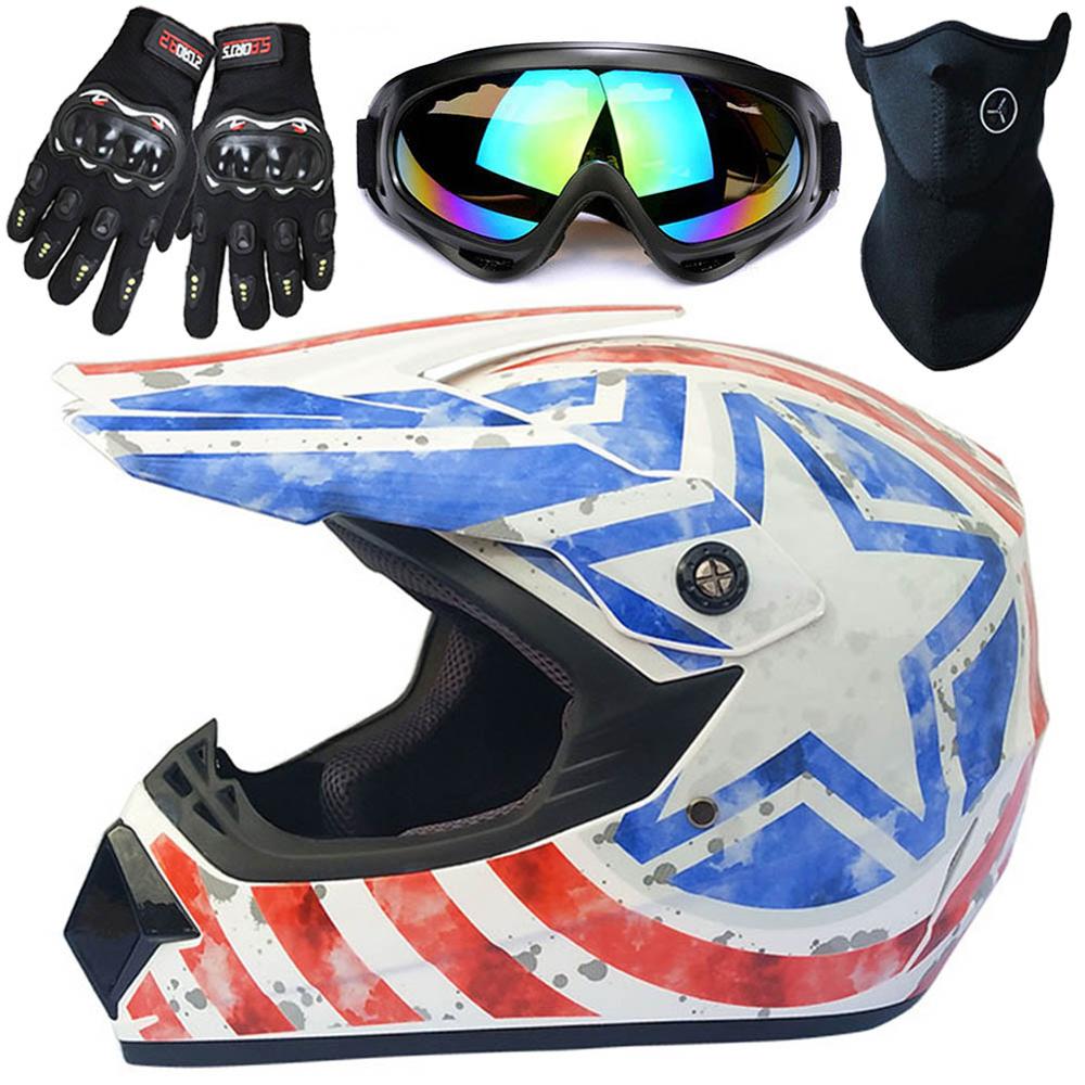 Youth Motocross Helmets, Motorcycle Racing Kart Snowmobile Helmet Casco Moto, Unisex, Suitable for All Seasons: Gray