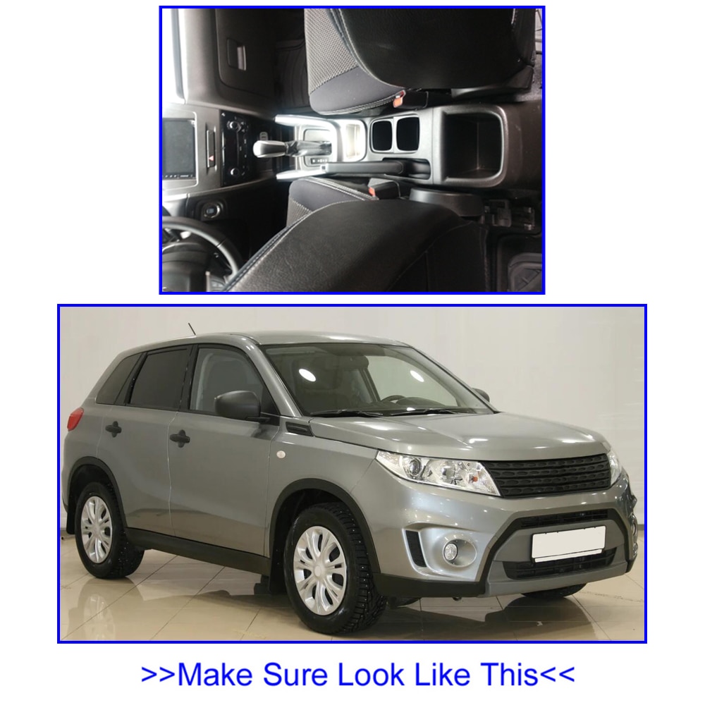 Skórzany podłokietnik dla Suzuki Vitara 2015-2019 robić przechowywania samochodu interfejs USB Polak modyfikacji 2016 2017 2018