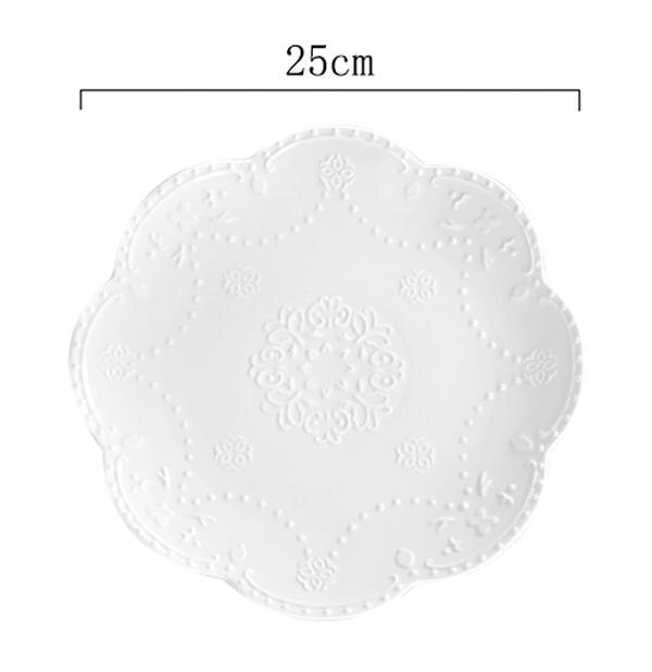 European Multilayer Dessert Cake Stand Cake Plate Dessert Fruit Tray Afternoon Tea Three-tier Cake Stand European multilayer: plate  D