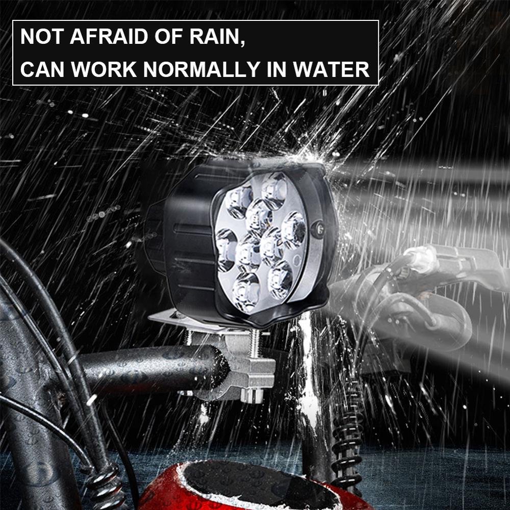 Motorrad Scheinwerfer Nebel Scheinwerfer LED Scheinwerfer DC 12V 24V Externe Arbeit Licht Für Motorräder, Elektrische Fahrräder