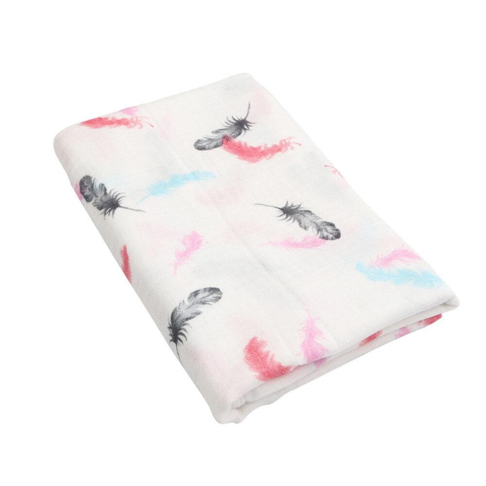 Baby bomull filt muslin swaddle filt badhandduk bomull filt spädbarn wrap baby höst vinter 120*120cm: A5