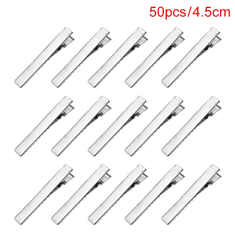 50pcs /100pcs 3 kinds of sizes Crocodile Clips Metal Cable Lead Test Clips Hairpins Hair Alligator Clips For Hair Style Tools: Green