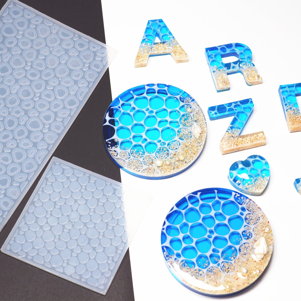 SNASAN Silicone Mold water wave ocean style Resin Silicone Mould Jewelry Making tool UV epoxy resin molds