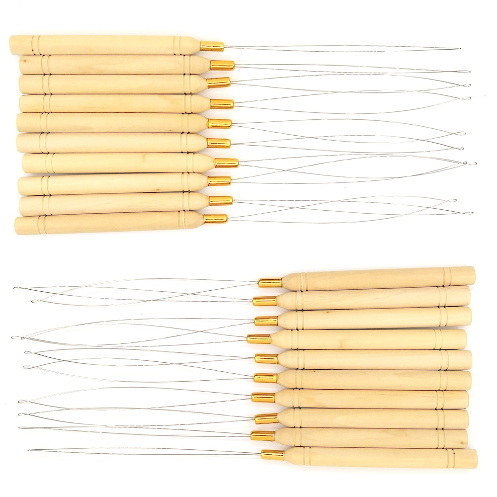 Extensiones de cabello de bucle, Micro anillos, cuentas, enhebrador de agujas, gancho de tracción de alambre, herramienta utilizada para cabello humano, extensión de plumas