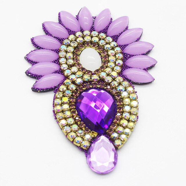 2Pcs60*90Mm Prachtige Steentjes Decal Decoratie, Kleding Naaien Decoratie, Ambacht Decoratie, Partij Decoratie: 7