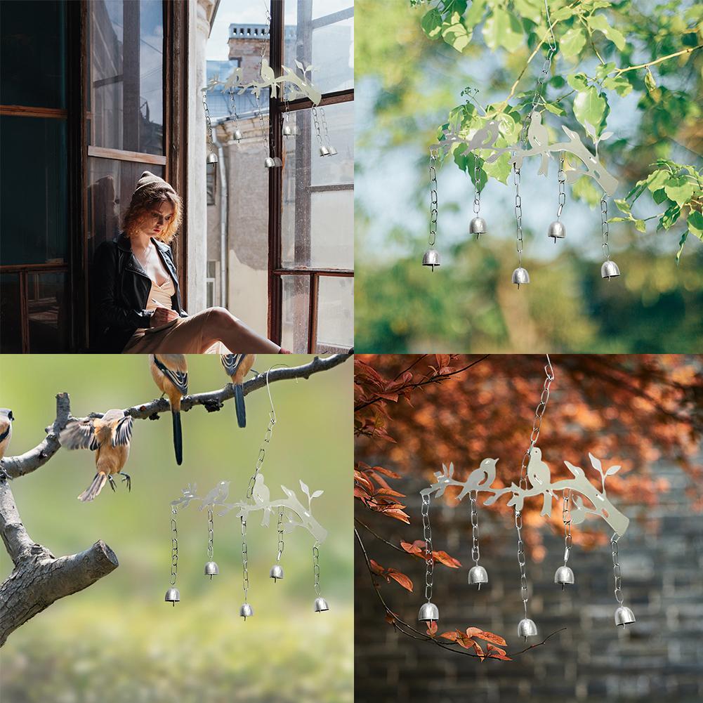 Birds Bells Wind Chime Metal Wind Chime Two Birds Garden Wind Chime Cross-border Decorative Garden Garden Wind Chimes