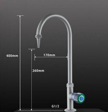 G1/2 Labor Durcheinander Wasserhahn Universal- 360 Grad Drehung Hahn Einzigen Kalten Einzigen Schwanenhals Stil Miniatur Wasser Mund: 1112