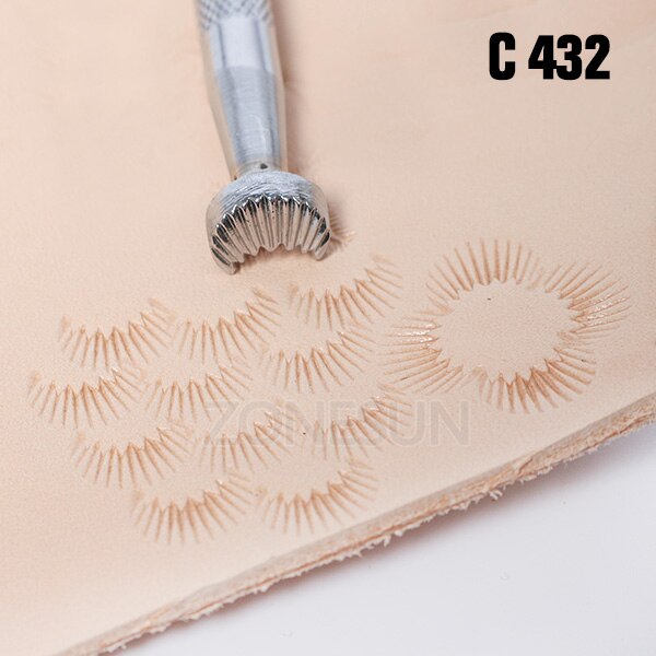ZONESUN leather embossing kit Carving Printing Tool DIY Manual Leather Craft Stamps Art Pattern Leather Stamping Printing Tools: J815