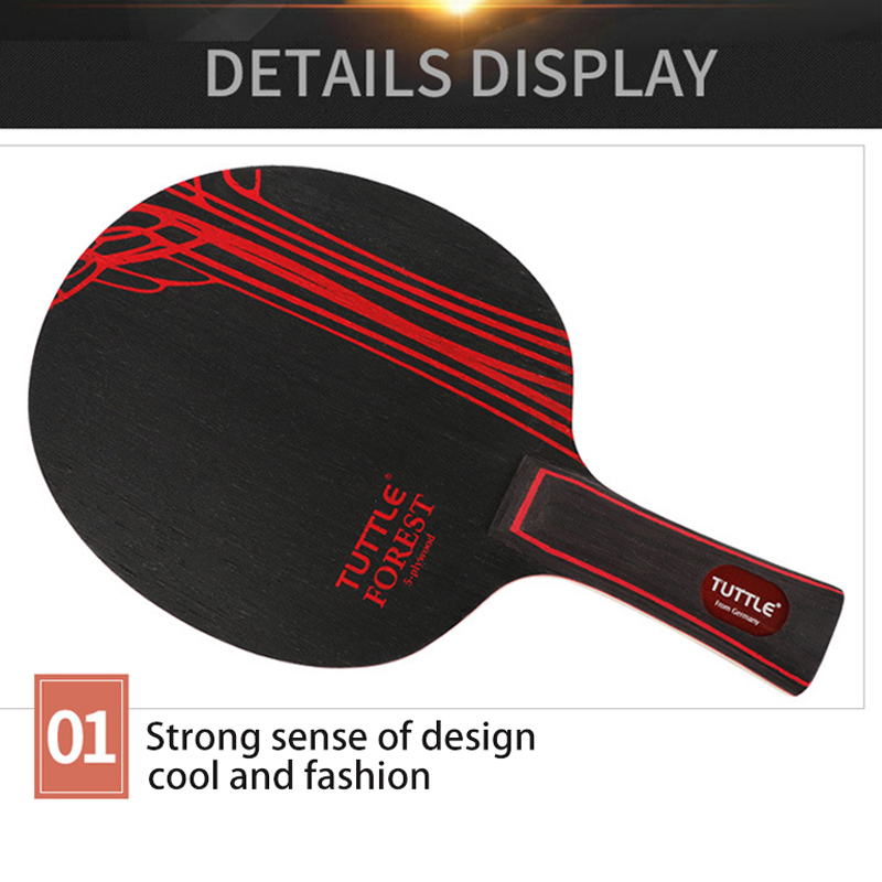 Table Tennis Racket Blade CS FL Long Short Handle Ping Pong Paddle Offensive For DIY Competition Training