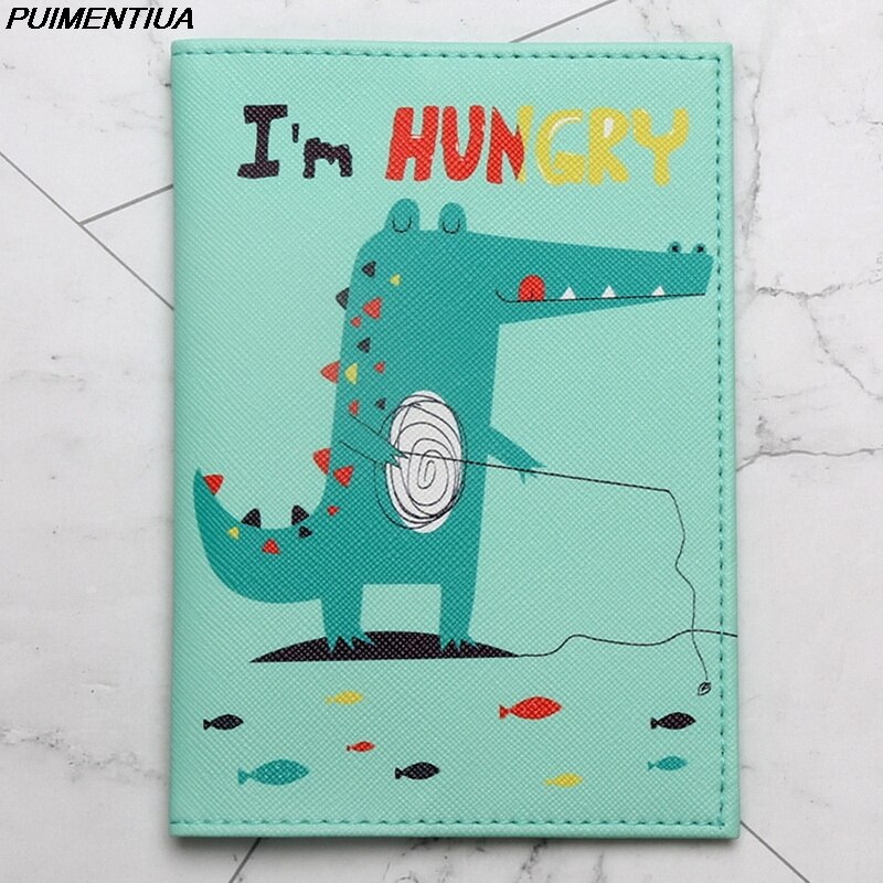 PUIMENTIUA Have A Trip Passport Holders Unisex Travel Passport Cover Bag Pvc Leather 3D Cover On The Passport Travel: KL-03