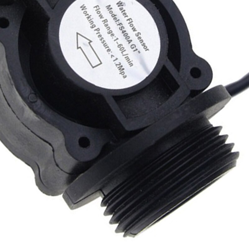 2PCS Water Flow Sensor Fuel Flow Meter Water Meter Sensor Flowmeter Water Sensor Counter Indicator FS400A G1 DN25 1-60L/Min