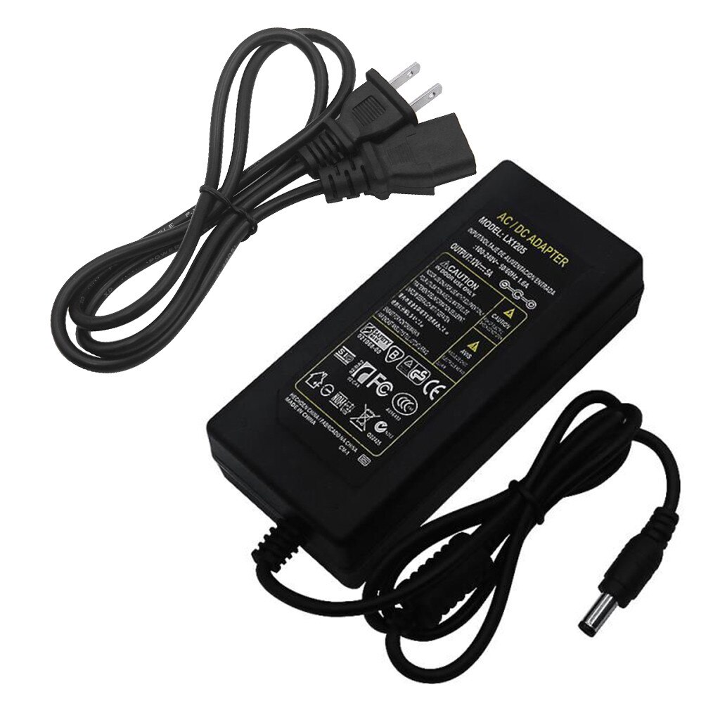 12V 5A 60W Voeding Ac Naar Dc Adapter Voor 5050 3528 Flexibele Led Strip Licht