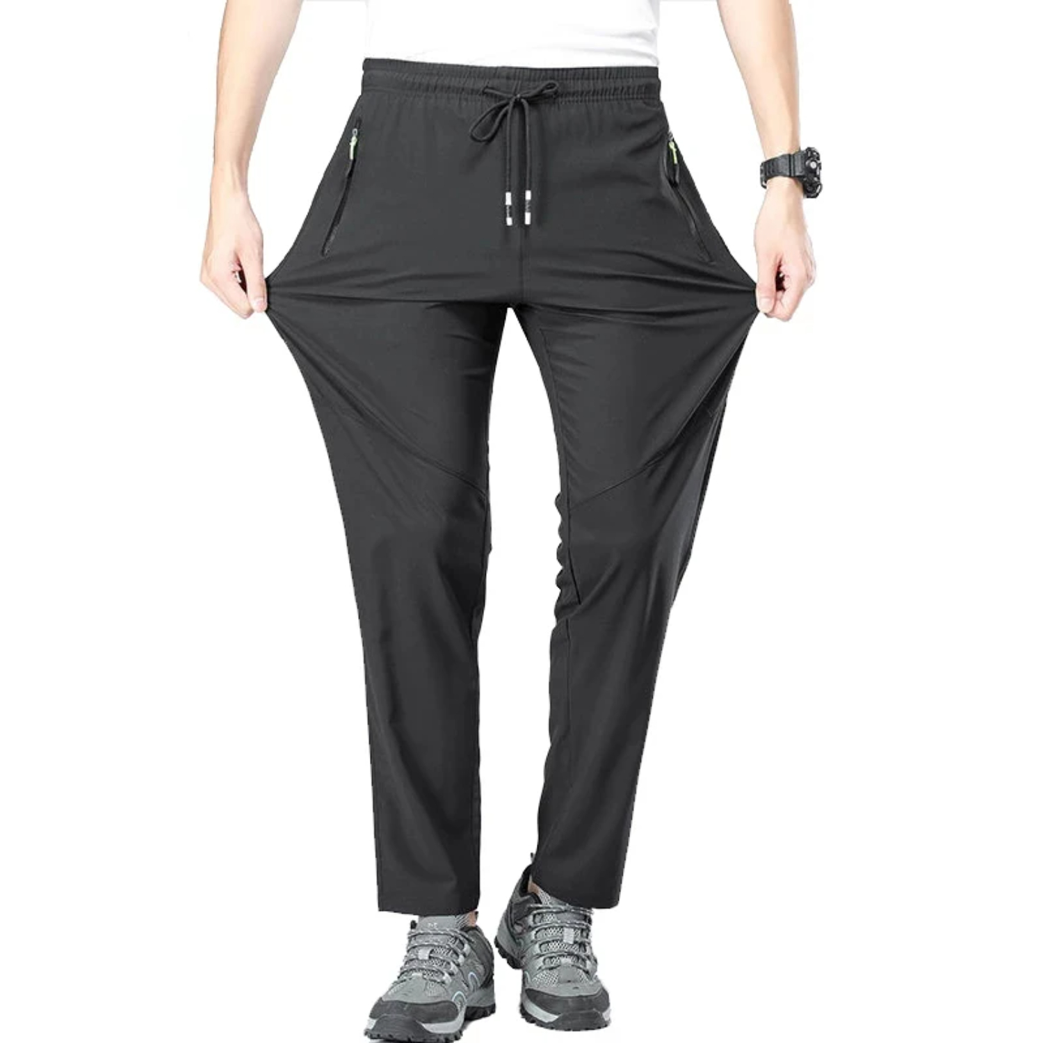 Pantalones de verano para hombre, secado rápido, para acampar, senderismo, escalada, pesca, pantalones de exterior de talla grande para mujer