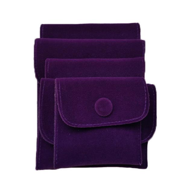 Busta del Sacchetto di velluto Gioielli con Chiusura A Scatto di Archiviazione Portatile Lanugine Morbida di Velluto Flanella Sacchetto del Regalo Della Collana Del Braccialetto