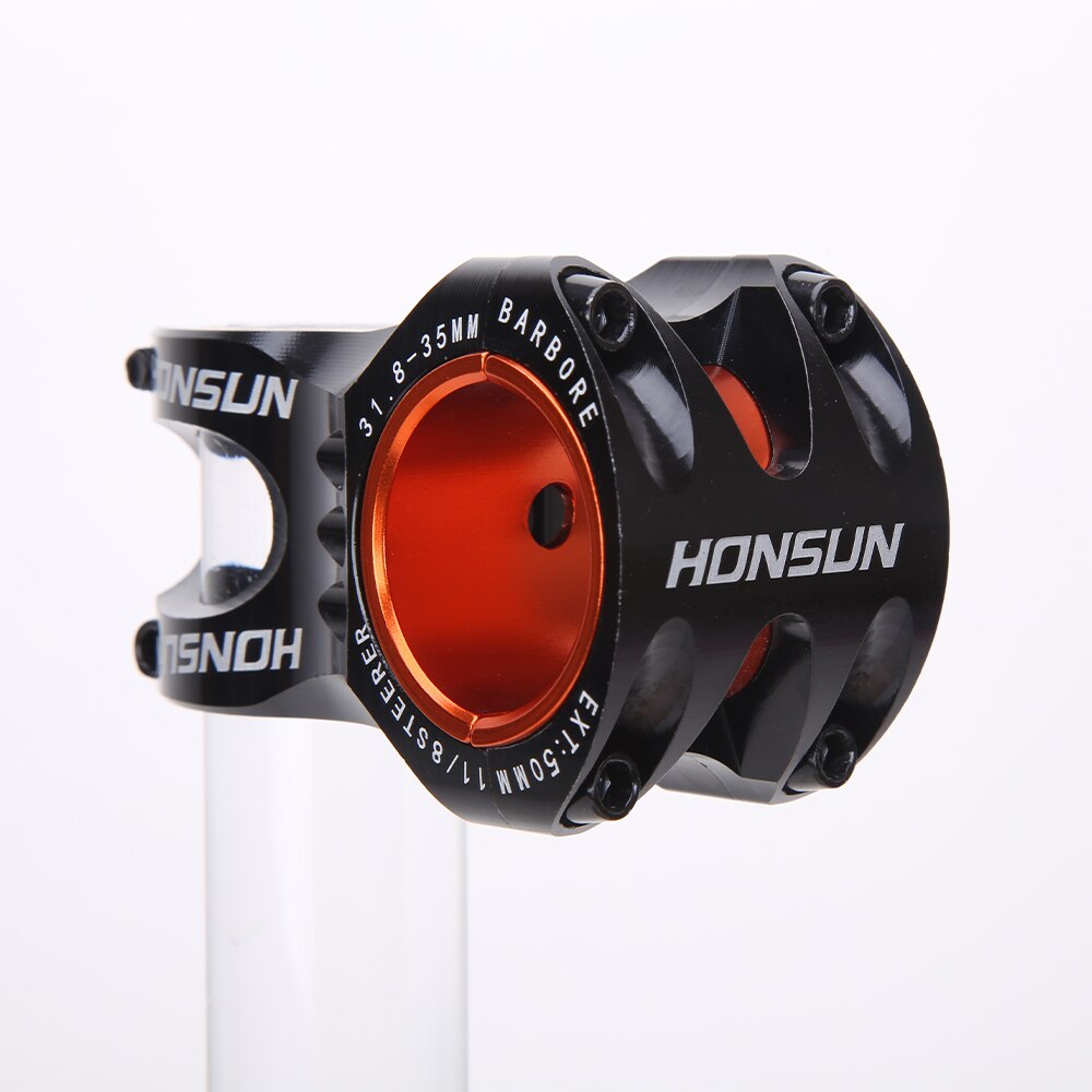 PRoHONSUN 31.8 * 28.6 * 50MM Zero Degree Mountain Bicycle HandlebarStem 5 Color AM XC MTB DH Bicicleta montanha Bike Stem Alloy: Black