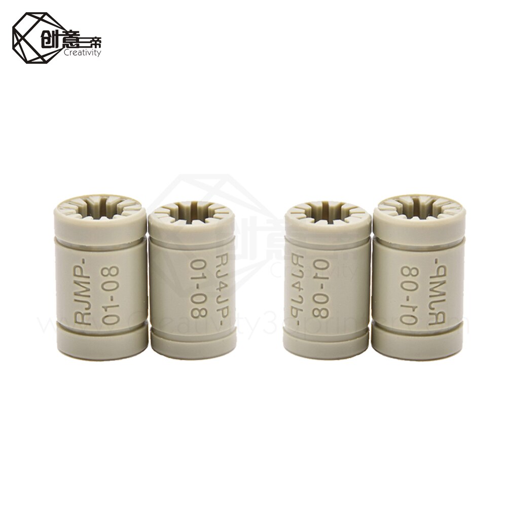 2pcs LM8UU 8 mm Linear Ball VS RJ4JP RJMP01 08 Drylin RJ4JP-01-08 Plastic Bearing Bushing For i3 3D Printer