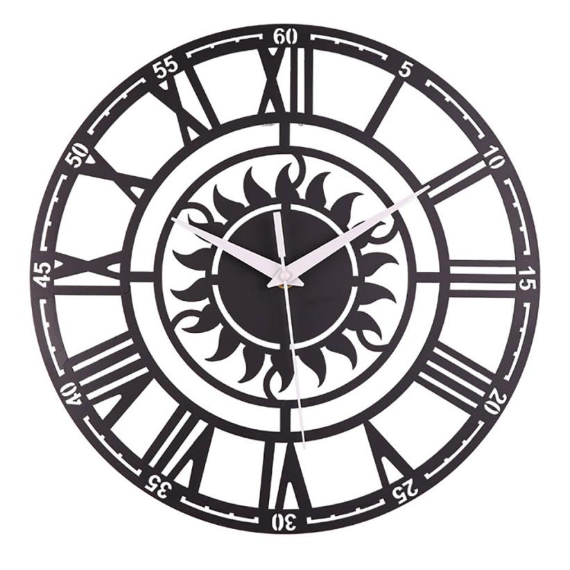 Retro Decorative Sun Roman Digital Acrylic Wall Clock august15: MQY18081516279001