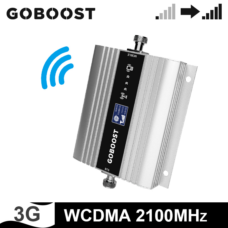 GOBOOST UMTS 2100 MHz Ripetitore Del Segnale 3g Delle Cellule Del Telefono mobile Amplificatore di Banda 1 Singola Banda Ripetitore cellulare