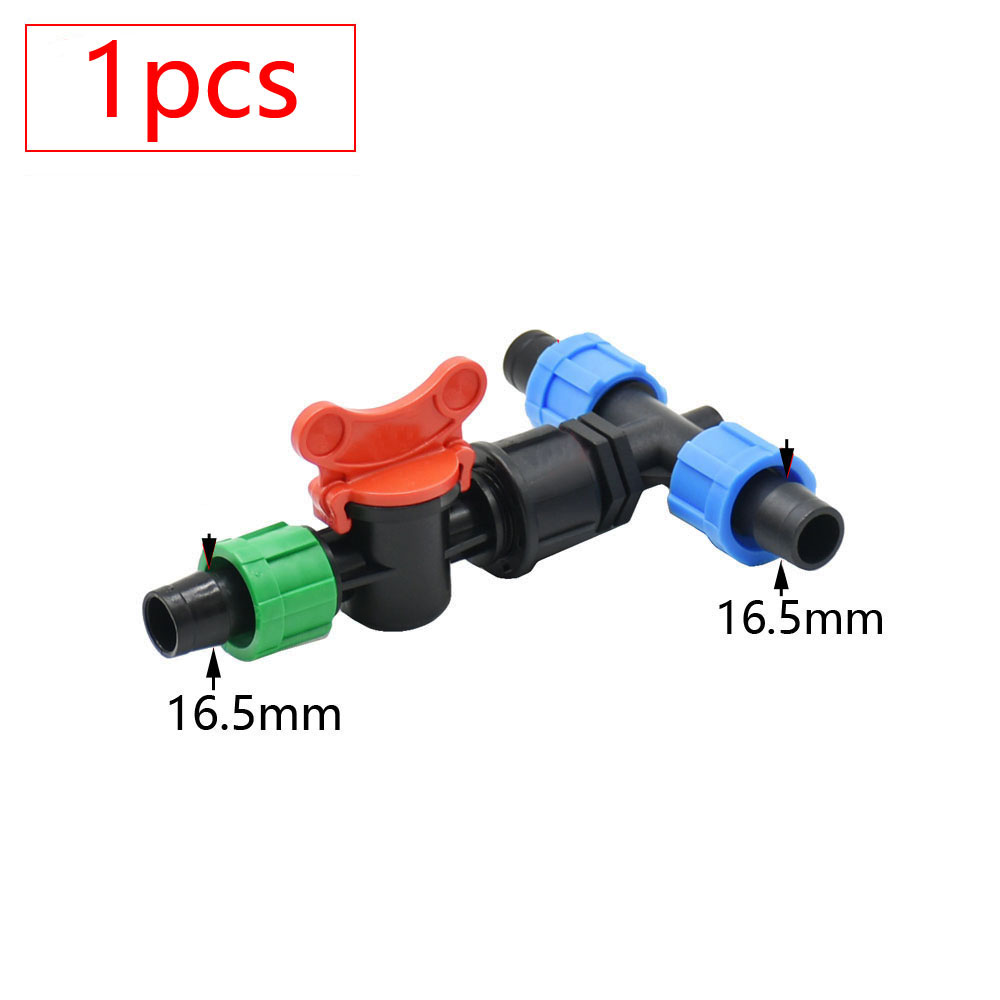 16 mm irrigatie druppeltape connectoren boerderij micro waterbesparend irrigatiesysteem slang gezamenlijke tuin waterfitting: Clear