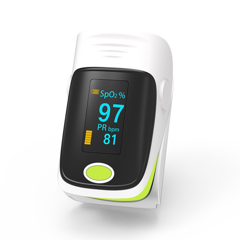 Household OLED Pulse Oximeter Finger Oximeter SpO2 PR Blood Oxygen Saturation Meter Heart Rate Monitor Health Care: Green