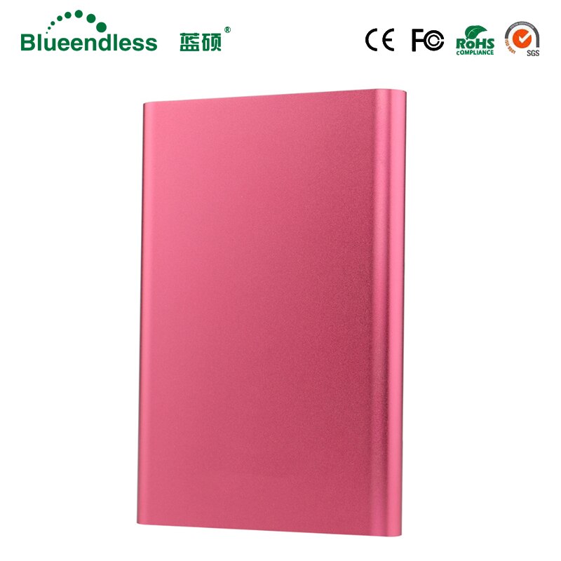 Blueendless 250G Portable Hard Drive Internal HDD 2.5 Sata to USB 3.0 HDD Caddy Aluminum Multi-color HDD Enclosure Metal Item