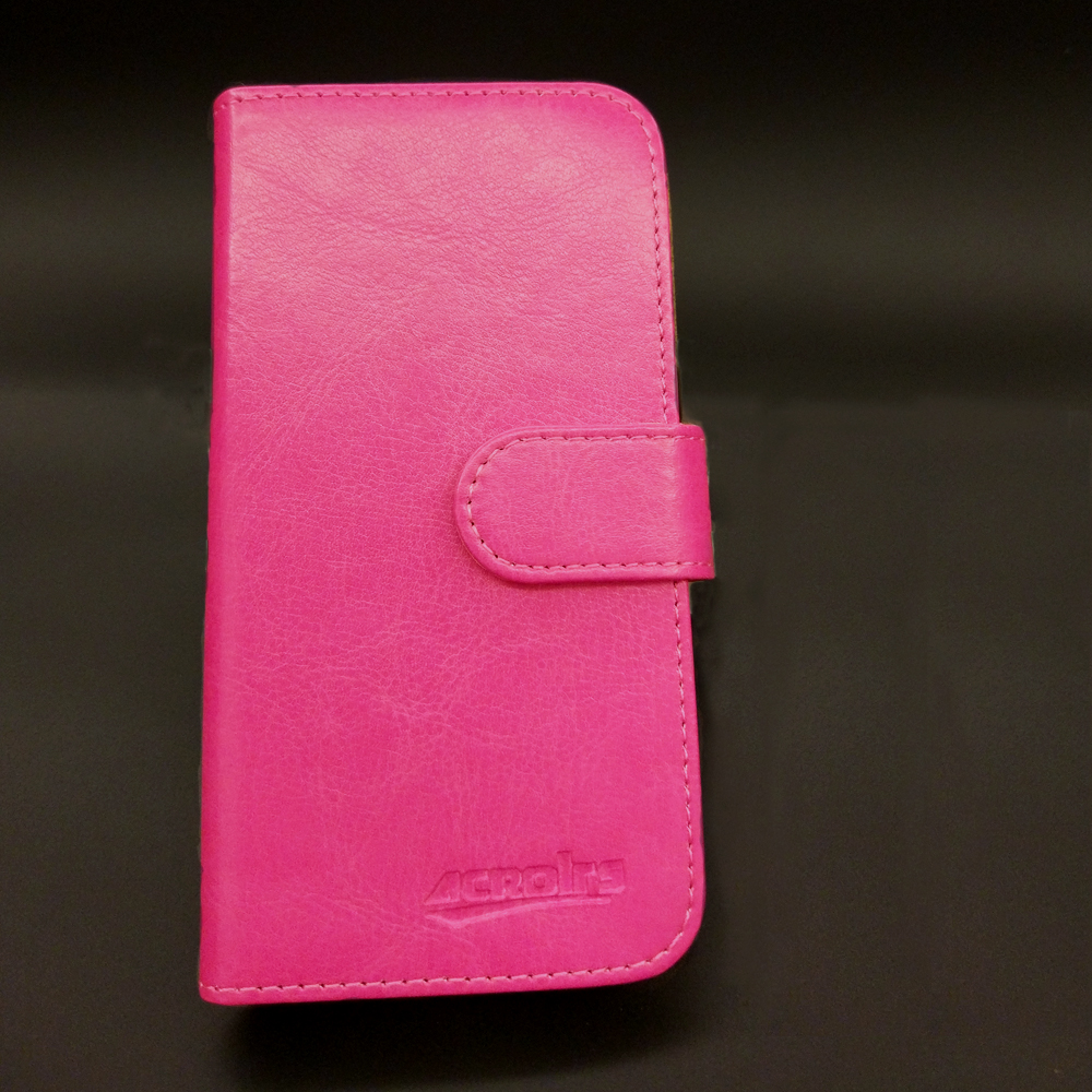 Motorola Moto E3 Case 5 "Nieuw! 6 Kleuren Luxe Lederen Beschermende Speciale Telefoonhoes Creditcard Portemonnee: Lavendel