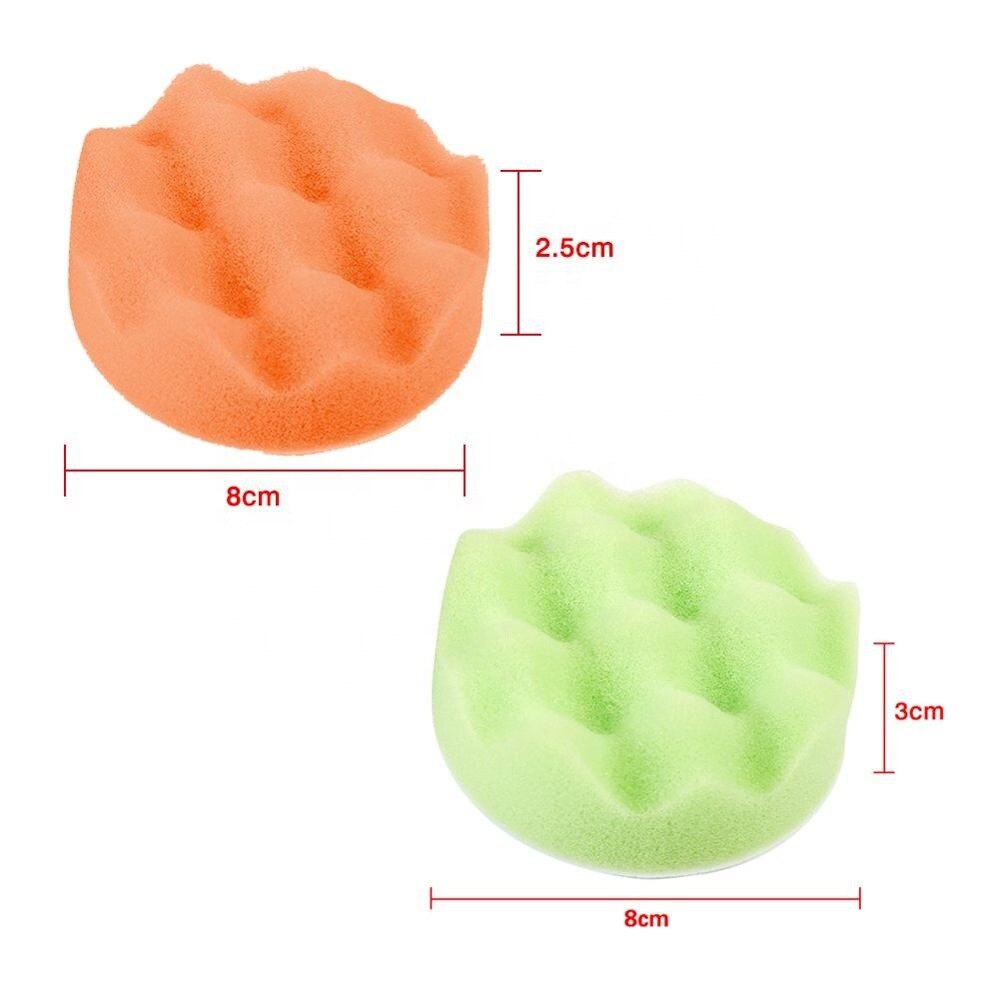 19Pcs 3" Paint Care Polishing Pad Set Sealing Glaze Waxing Buffing Pads Set Drill Polishing Pad Kit for Car Polisher