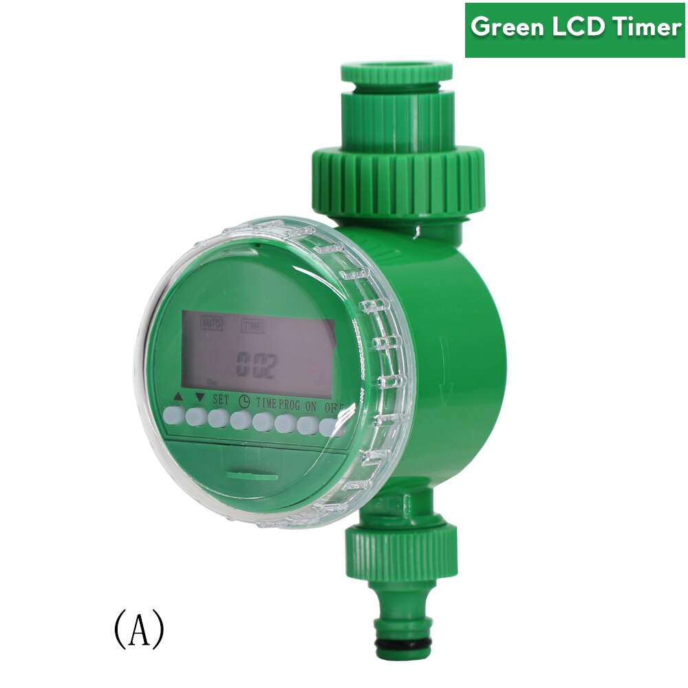 Garden Automatic Watering Timer LCD Irrigation Digital Programmable Controller Lawn Hose Faucet Water Sprinkler time System Tool: A