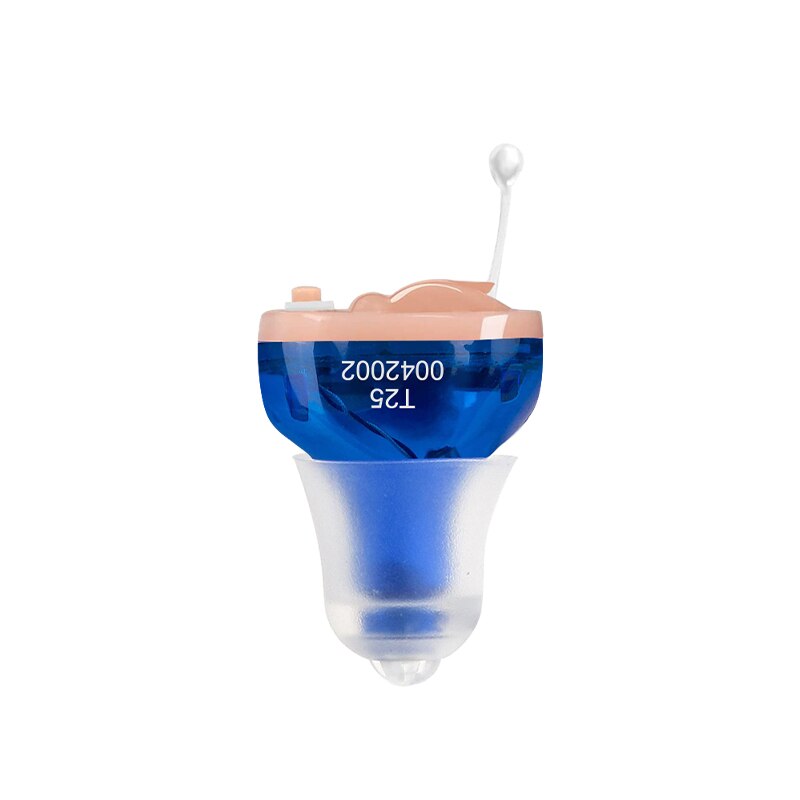 Appareil auditif numérique à 6 canaux T25, Mini CIC, amplificateur de son Intelligent Invisible et réglable pour la surdité: T25-Blue-Left