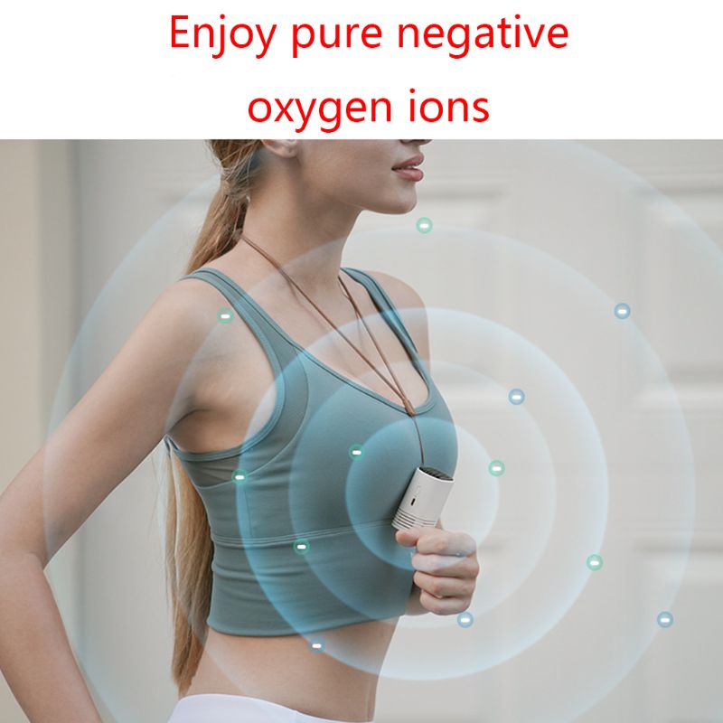 Portable Personal Wearable Air Purifier with Lanyard Mini USB No Radiation 6XDB