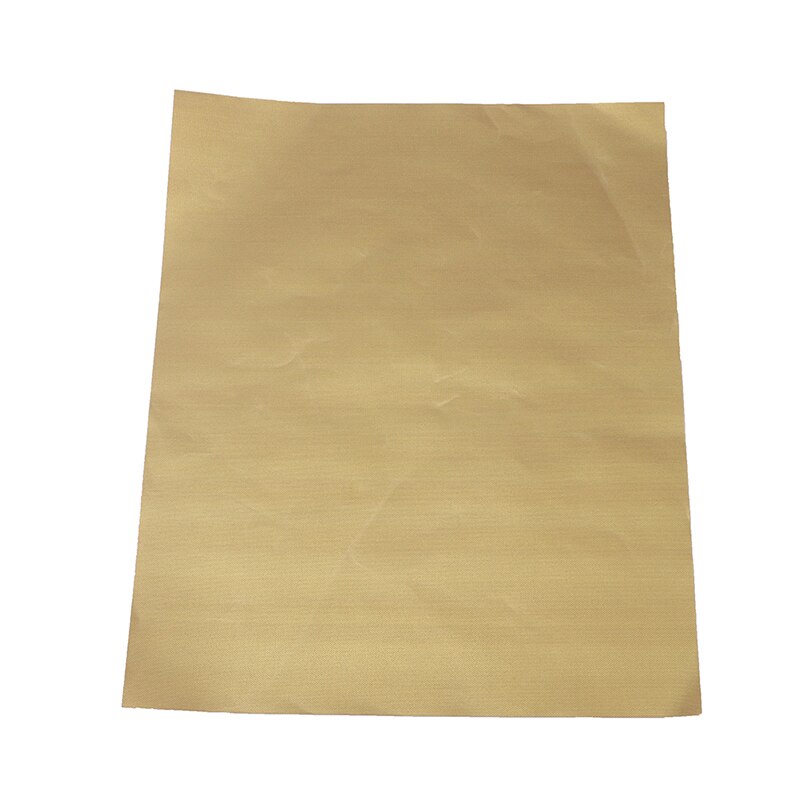 Non-stick Barbecue Mesh Mat Reusable Heat Resistance BBQ Baking Net Pad: Gold