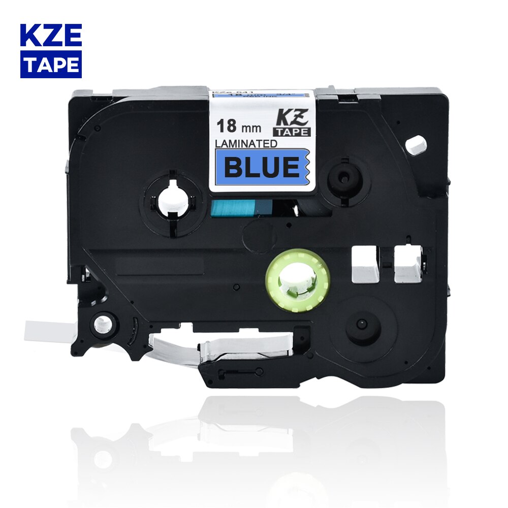 18mm Tze541 Black on Blue Laminated Label Tape Cassette Cartridge label ribbon tze tape Tze-541 tze 541 tze541 for P-touch PT: Default Title