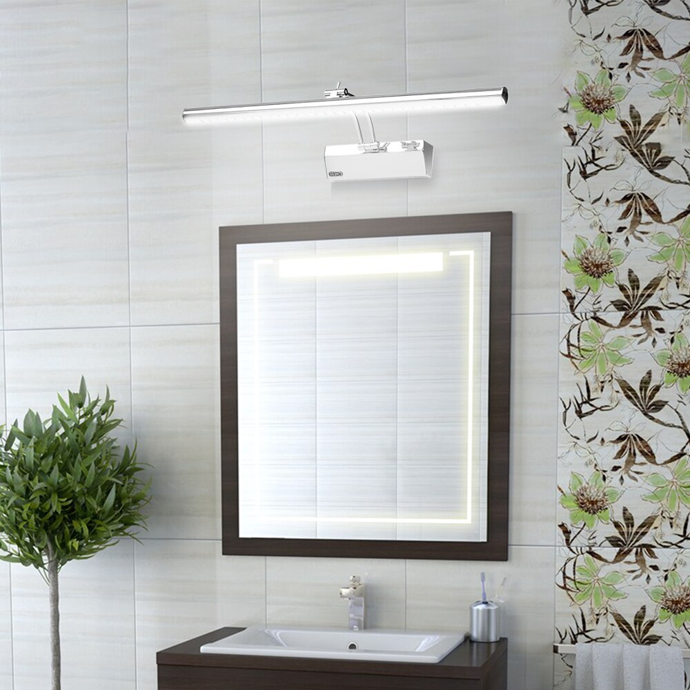 Led spejl lys badeværelse skab lys make-up spejl lys forfængelighed lys væglamper  ip44 neutral hvid produkt længde : 300mm