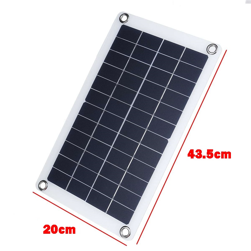 30W Solar Panel Battery Charger USB Kit Complete Solar Cell Smart Phone Portable Flexible Power Bank Camping Car Rechargeable
