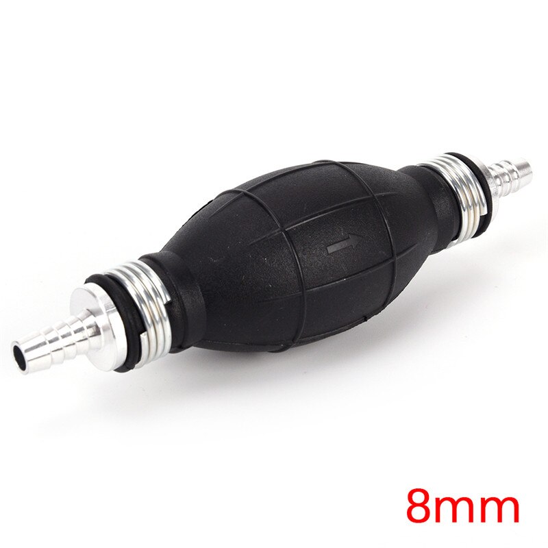 4 styles Line Pump Primer Bulb Hand Primer Gas Petrol Pumps Rubber And Aluminum Hand Fuel Pump Apply to All Fuels: 8mm