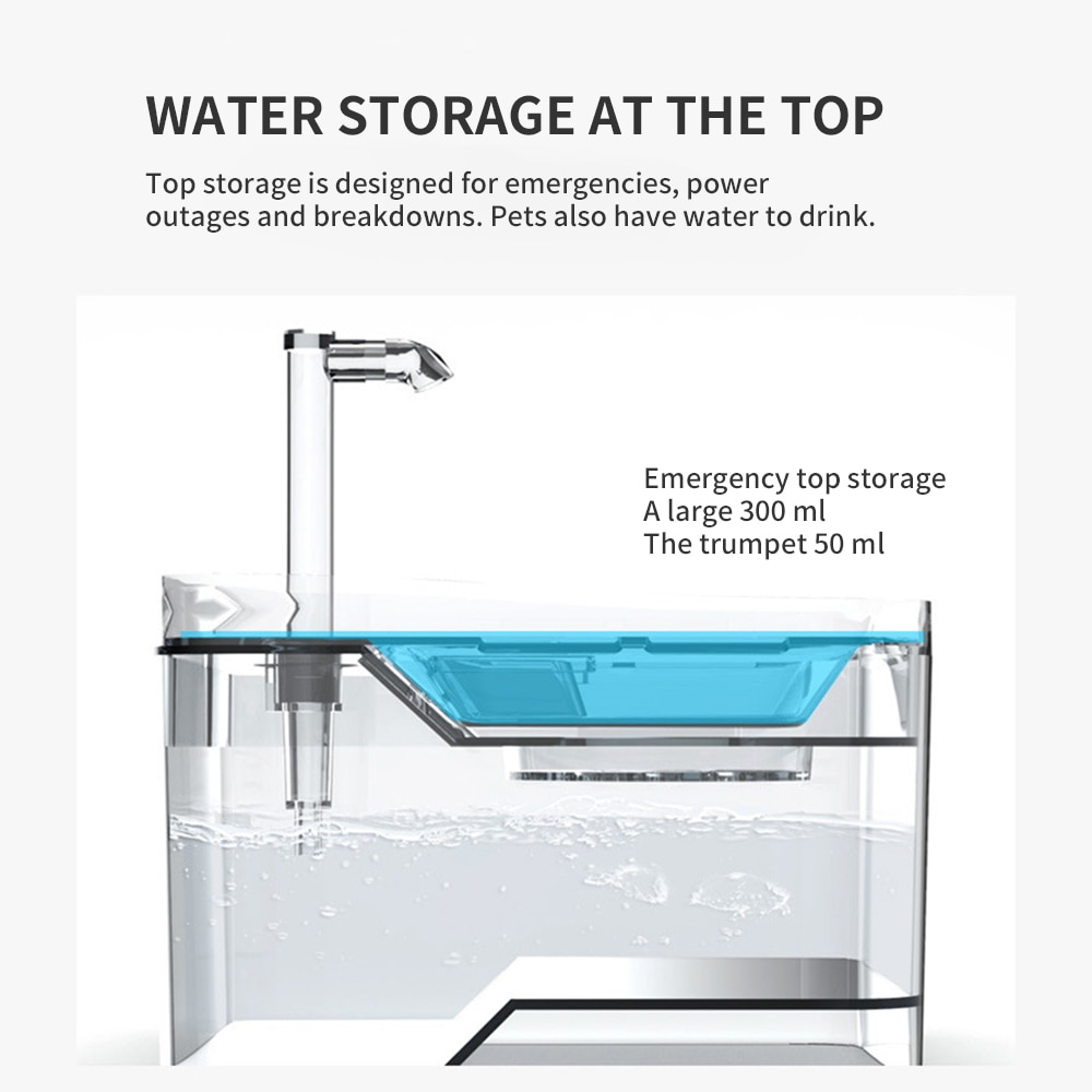 Pet Automatic Water Dispenser Cat Drinking Fountain Intelligent Infrared Induction Electric Water Feeder Depth Filtering