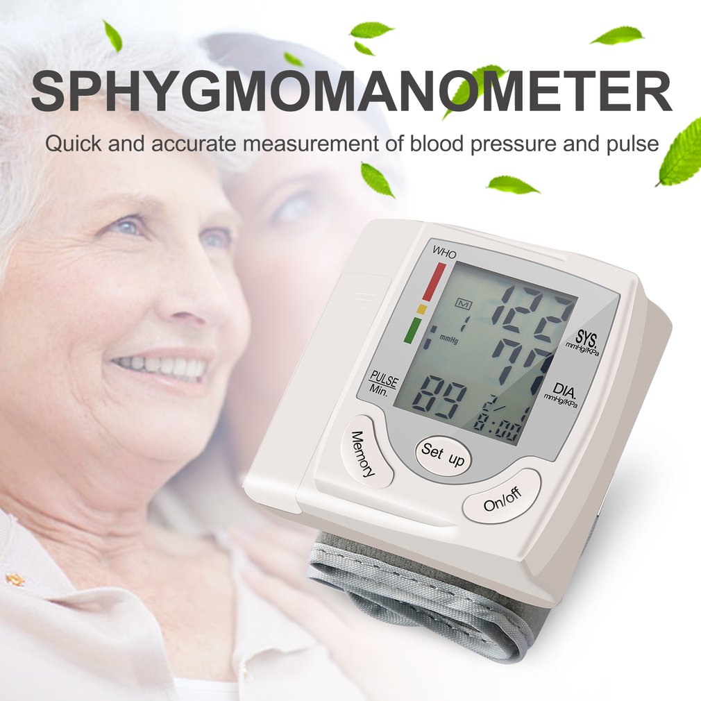 Aankomen Lcd Digitale Bovenarm Bloeddrukmeter Pols Bp Thuis Heart Beat Pulse Monitor Met Manchet Gezondheidszorg instrument