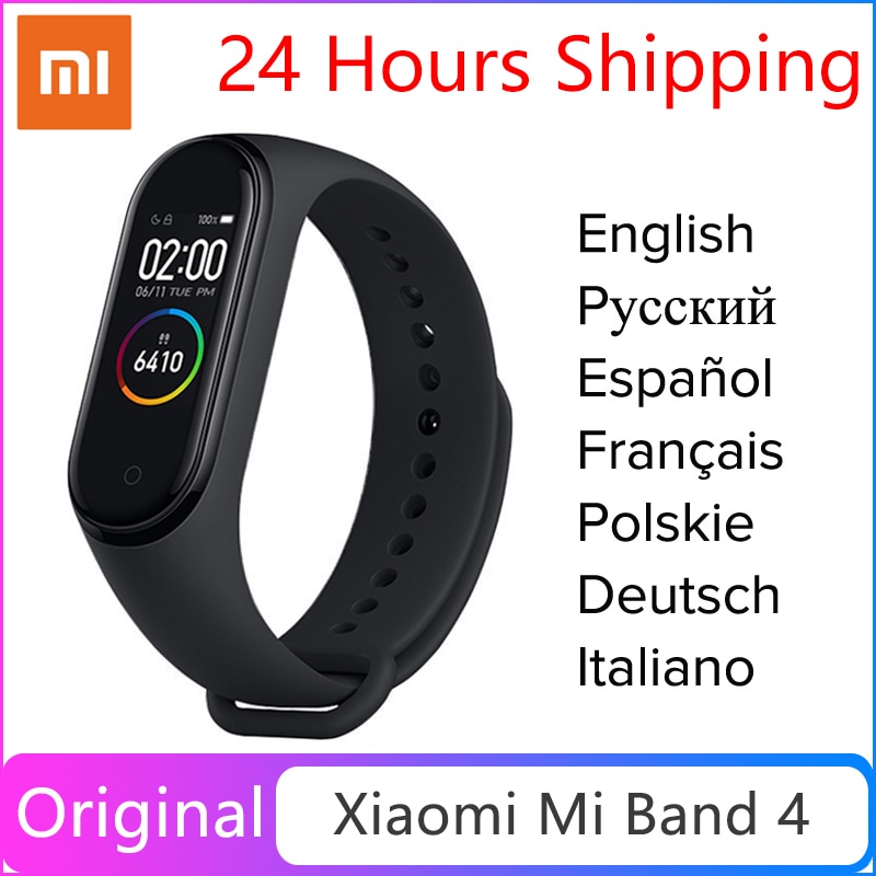 Original Xiaomi Mi Band 4 Smart Bracelet 3 Color AMOLED Screen Miband 4 Fitness Traker Bluetooth Smartband